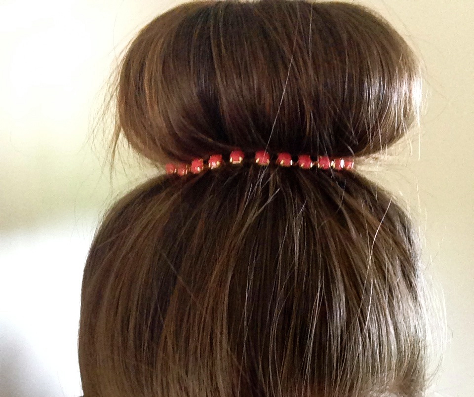 Peach Bun Clip