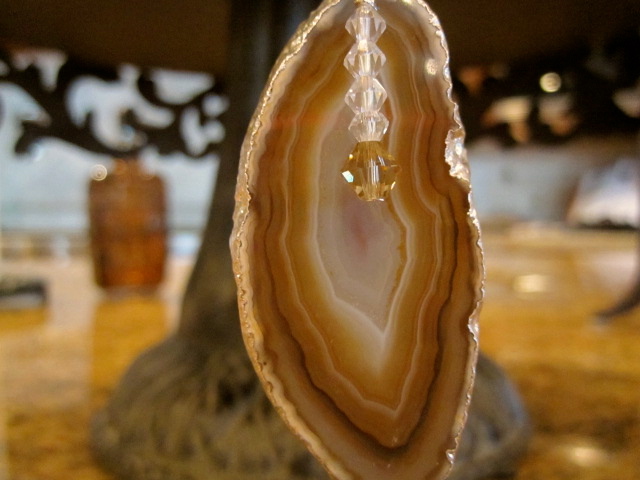 Brown Geode Necklace
