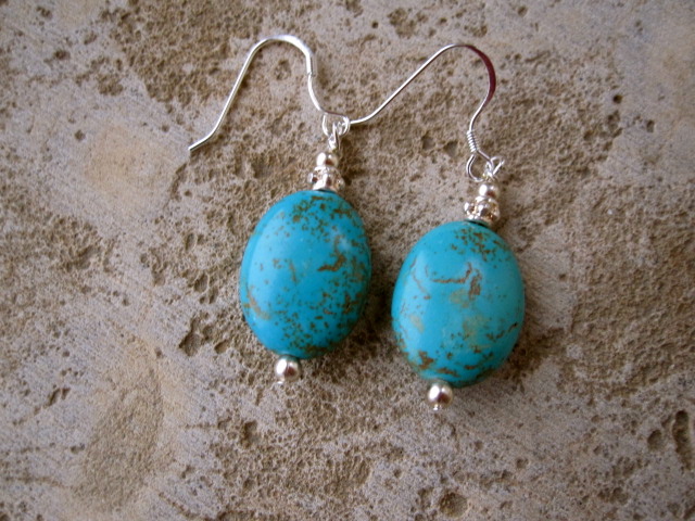 Turquoise and Silver Earrings