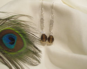 Brown Crystal Earrings